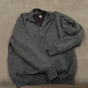 Footjoy Lined Performance Sweater Grey Large. Like new. Smoke free pet free